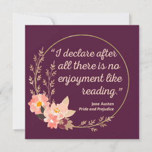 Quote III - Pride and Prejudice - Stijl Kaart