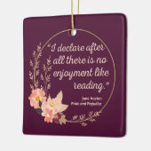 Quote III - Pride and Prejudice - Stijl Keramisch Ornament (Links)