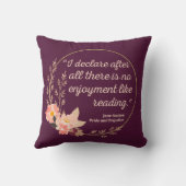 Quote III - Pride and Prejudice - Stijl Kussen (Achterkant)