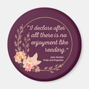 Quote III - Pride and Prejudice - Stijl Magneet