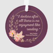 Quote III - Pride and Prejudice - Stijl Ornament (achterkant)