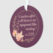 Quote III - Pride and Prejudice - Stijl Ornament (voorkant)