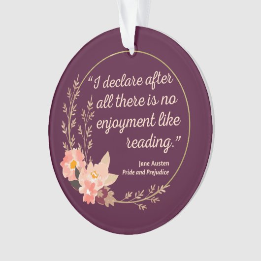 Quote III - Pride and Prejudice - Stijl Ornament (voorkant)
