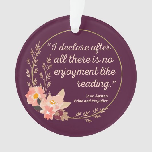 Quote III - Pride and Prejudice - Stijl Ornament (voorkant)