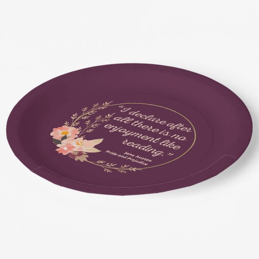 Quote III - Pride and Prejudice - Stijl Papieren Bordje (Gekanteld)