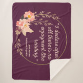 Quote III - Pride and Prejudice - Stijl Sherpa Deken (Voorkant)