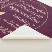 Quote III - Pride and Prejudice - Stijl Sherpa Deken (3/4)