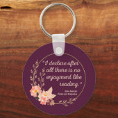 Quote III - Pride and Prejudice - Stijl Sleutelhanger (Voorkant)