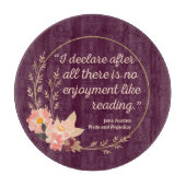 Quote III - Pride and Prejudice - Stijl Snijplank (Voorkant)