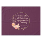 Quote III - Pride and Prejudice - Stijl Tafelkleed (Voorkant (Horizontaal))