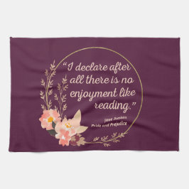 Quote III - Pride and Prejudice - Stijl Theedoek