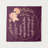 Quote III - Pride and Prejudice - Stijl Wandkleed (Voorkant (horizontaal))