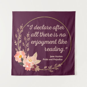 Quote III - Pride and Prejudice - Stijl Wandkleed