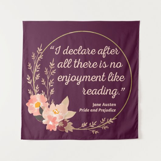 Quote III - Pride and Prejudice - Stijl Wandkleed (Voorkant)