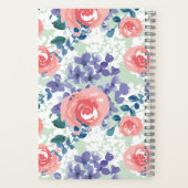 Quote Je bent bedoeld om bloemenpatroon te florere Notitieboek (Achterkant)