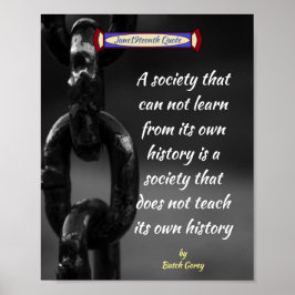 Quote Junetetiende Society Poster