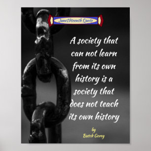 Quote Junetetiende Society Poster