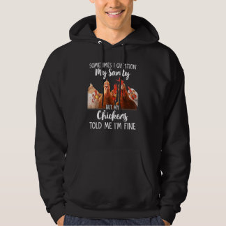 Quote Kippen Gezegde Boerderij Pluimvee Kippenlief Hoodie
