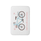 Quote Life is een prachtig fietsenbad Badmat (Voorkant Verticaal)