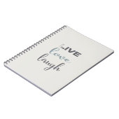 Quote Live Love Laugh Notitieboek (Linkerzijde)