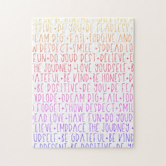 Quote Love Family Fun Legpuzzel (Verticaal)