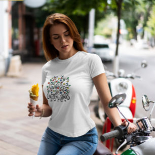 Quote met kerstlampjes t-shirt