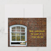 Quote met rode tulp in Nederlandse schoen Feestdagenkaart (Voorkant / Achterkant)