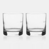 Quote monogram whisky glas (Rechts)