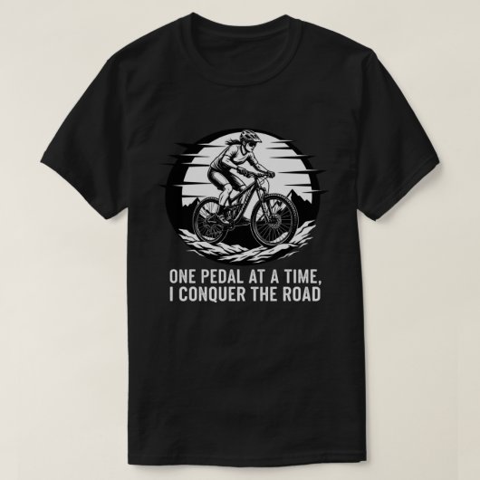 Quote MTB motivation. T-shirt (Design voorkant)