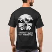 Quote MTB motivation. T-shirt (Achterkant)