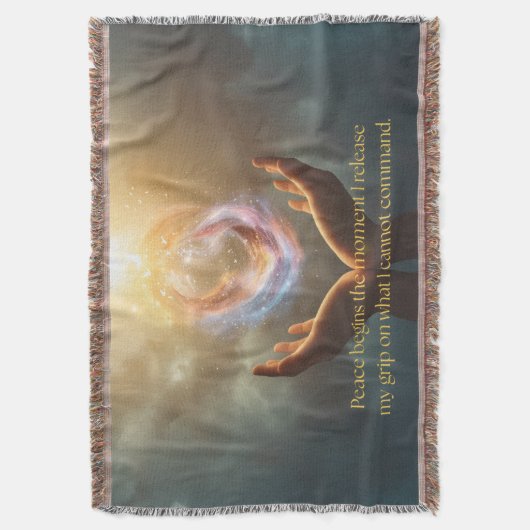 Quote of Finding Peace Blanket Deken (Voorkant Verticaal)
