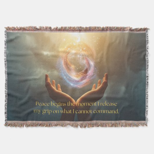 Quote of Finding Peace Blanket Deken (Voorkant)