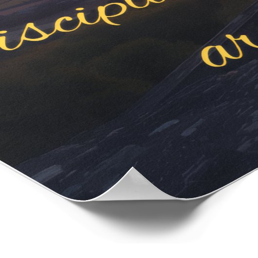 Quote on Discipline Poster (Hoek)