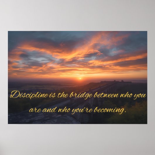 Quote on Discipline Poster (Voorkant)