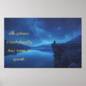 Quote on Silence Poster (Voorkant)