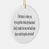 Quote Ornament for Kerstmis (Rechts)