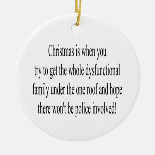 Quote Ornament for Kerstmis (Voorkant)