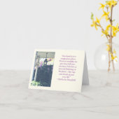 QUOTE OVER BEWEGING EN GEZEGDE GOODBYS KAART (Gele Bloem)