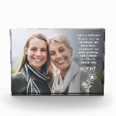 Quote overlay delicate bloem moederdag fotoblokken (Voorkant)