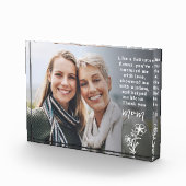 Quote overlay delicate bloem moederdag fotoblokken (Rechts)