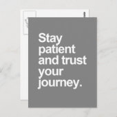 Quote patiënt blijven briefkaart (Voorkant / Achterkant)