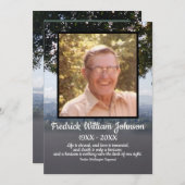 Quote Photo San Francisco Background Funeral Programmakaart (Voorkant / Achterkant)