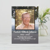 Quote Photo San Francisco Background Funeral Programmakaart (Staand voorkant)