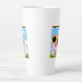 Quote Pig - Piggy Out op Koelheid Latte Mok (Voorkant)