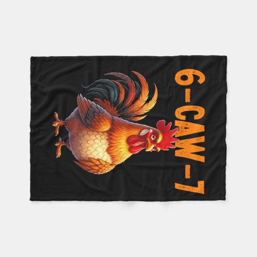 Quote Rooster 67 Meme Funny Chicken Humor  Fleece Deken (Voorkant (Horizontaal))