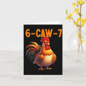 Quote Rooster 67 Meme Funny Chicken Humor  Kaart (Gele Bloem)