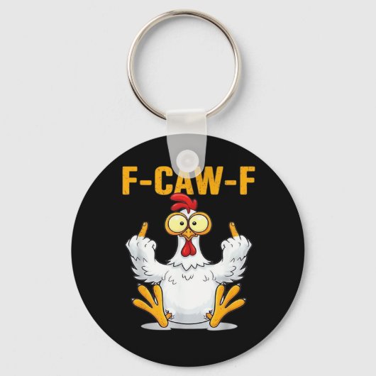 Quote Rooster Meme Classic Sleutelhanger (Voorkant)