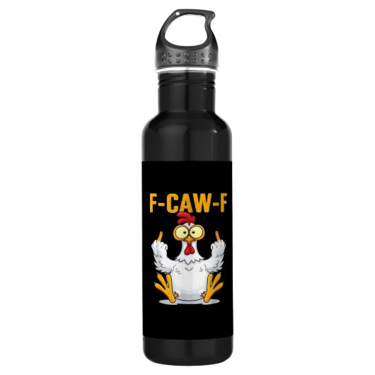 Quote Rooster Meme Classic Waterfles (Voorkant)