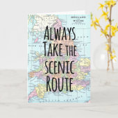 Quote Schilderachtig Route England Wales Map Revel Kaart (Gele Bloem)
