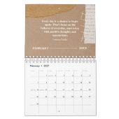 Quote Scrapbook stijl 2025  Kalender (Feb 2027)